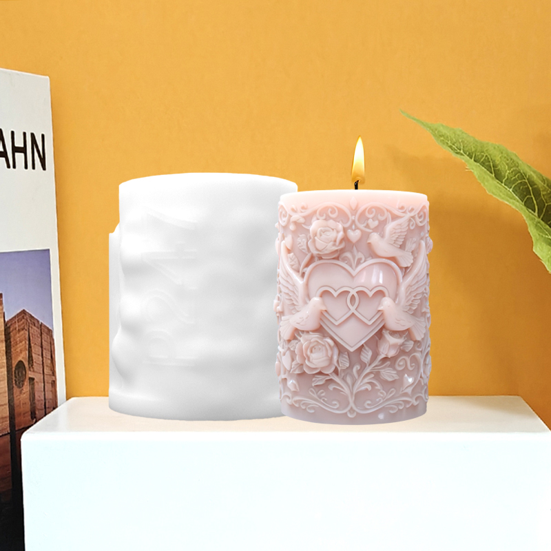 Double Heart Connected White D - Resin Art Rose recension och pris