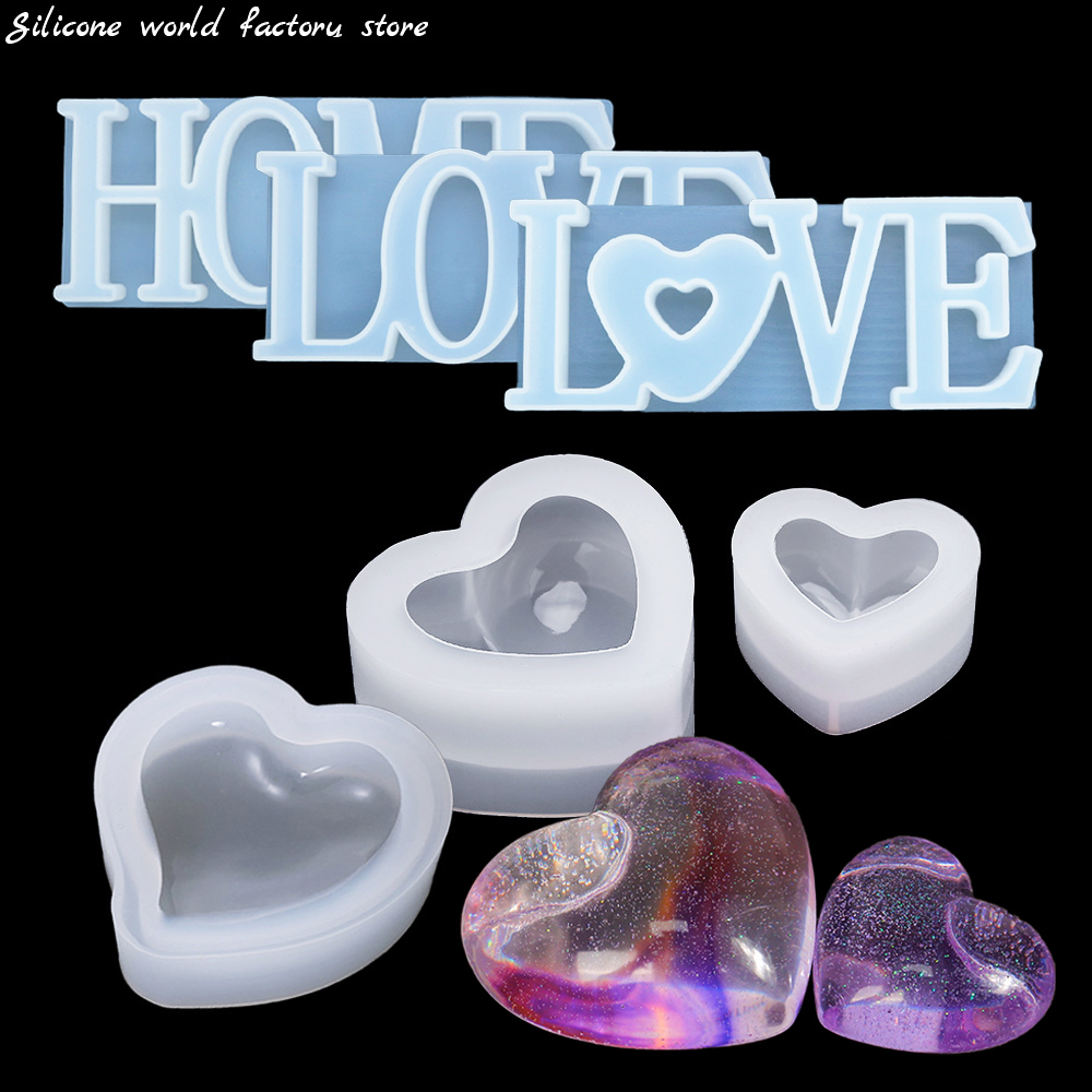 Silicone World 3D Heart Candle - Resin Art Alphabet recension och pris
