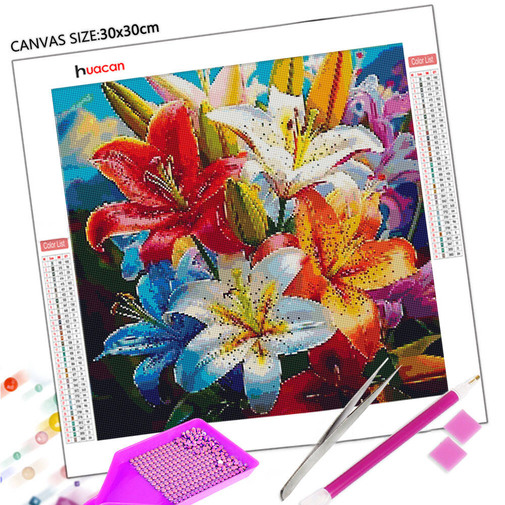 Huacan Modern Art Flower Diamo - Resin Art Wallpaper recension och pris