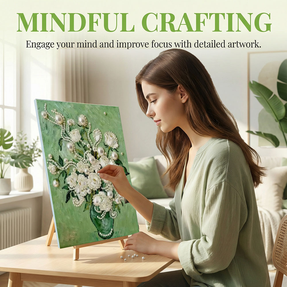 Huacan DIY Pearl Art Painting  - Resin Art Rose recension och pris